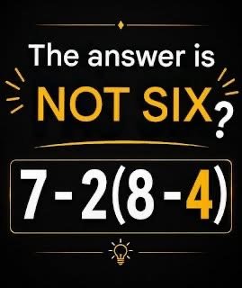 The viral math trick that’s blowing up the internet… Is the answer really 6? Find out in the first comment ⬇️