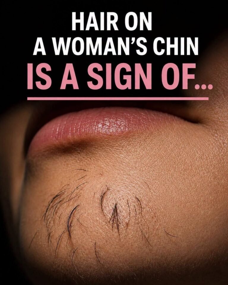 Hair on a woman’s chin is a sign of…