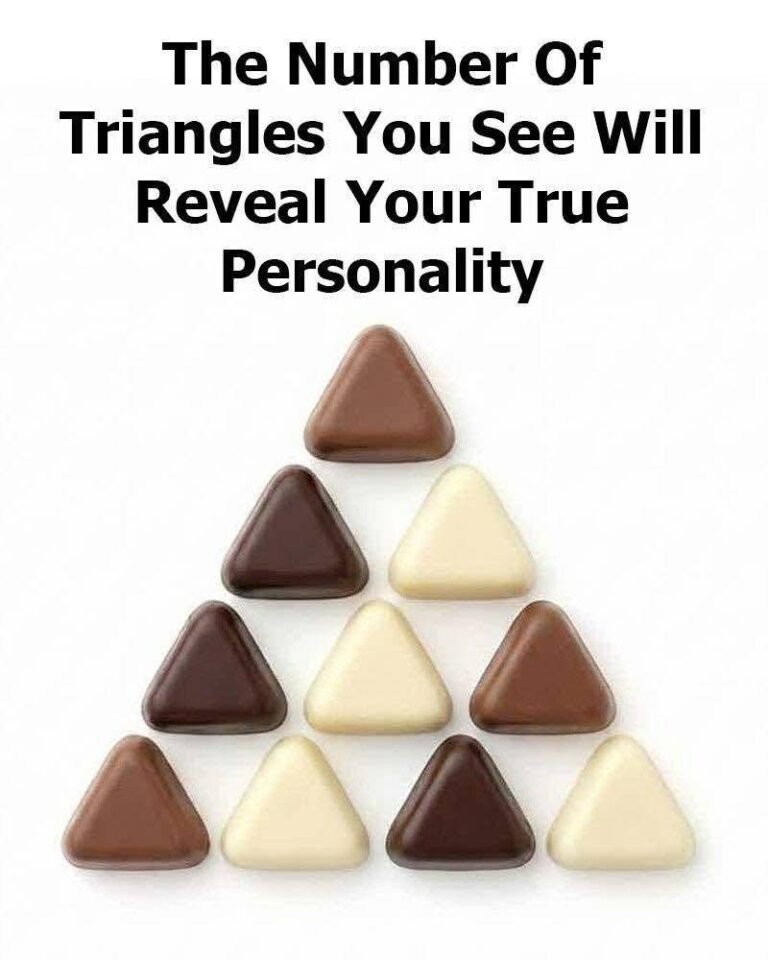 The Number of Triangles You See May Reveal Hidden Traits About Your Personality 